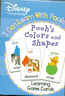 Disney Learning Winnie The Pooh Color Shapes Flash Card  