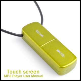 2GB Necklace  Player Touch Button USB Flash Disk  