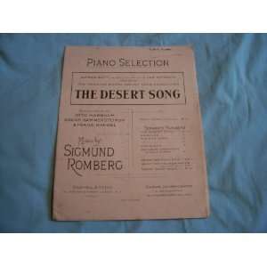   The Desert Song Piano Selection (Sheet Music) Sigmund Romberg Books