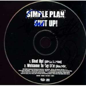 SIMPLE PLAN Signed SHUT UP Autographed CD UACC RD