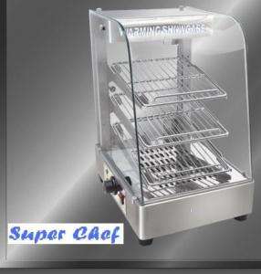 New Heated Food Display Warmer Cabinet Case 15 S/S  
