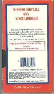 VINCE LOMBARDI Football Instructional VHS Video   Offensive Line Play 