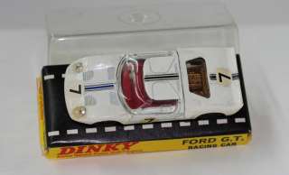DINKY TOYS 215 FORD GT40 SPORTS RACING CAR WHITE MIB  