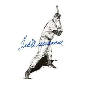 Ted Williams Autographed Post Card