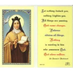  St. Teresa of Avila Bookmark Holy Card (800 312) Kitchen 