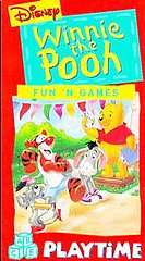 Winnie the Pooh   Pooh Playtime   Fun N Games VHS, 1995  