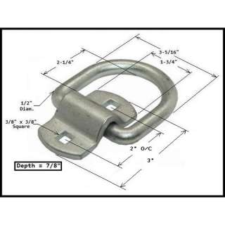 16 D Ring Tie Down, Rope Ring with Bolt On Bracket  
