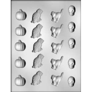 Skull, Cat, Owl, Pumpkin Chocolate Candy Mold   90 3122 CK PRODUCTS 