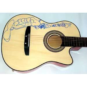 Travie McCoy Signed Guitar & Sketch & Flawless Video Proof PSA