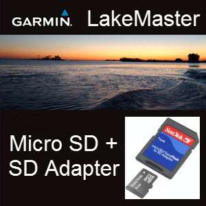 Garmin LakesMaster Minnesota on microSD + SD Adapter Card  