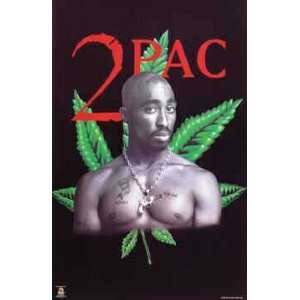 Tupac Shakur   Pot Leaf Mosaic by unknown. Size 34.50 X 22.25 Art 