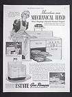 1938 ESTATE STOVE Gas Range magazine Ad Kitchen Home Decor Cooking 