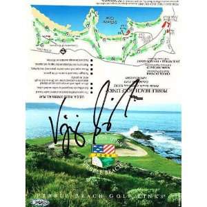 Vijay Singh   2000 U.S. Open at Pebble Beach   Autographed Scorecard