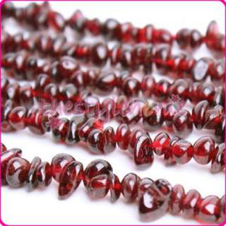 Garnet Chips Necklace Craft Gems Loose Beads 36 5x7mm  