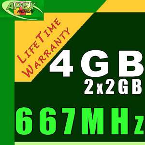 4GB Memory for TOSHIBA SATELLITE P100 P200 P205 Laptop  