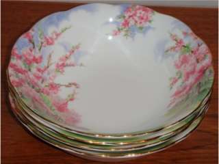 Set of 4 Royal Albert Blossom Time Soup Cereal Bowls  