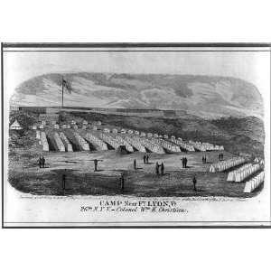  Camp,Ft Lyon,VA,26th N.Y.V.,Colonel William H Christian 
