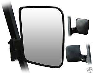 Black side Mirrors Yamaha Club Car EZGO Golf Cart Pair  