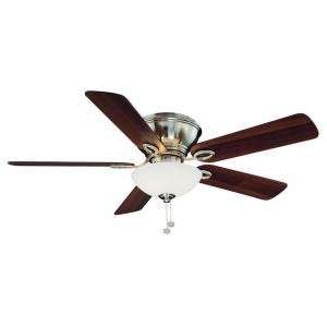  Hampton Bay Adonia 52 in. Brushed Nickel Ceiling Fan