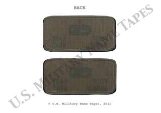 The name patches are embroidered on U.S. Air Force spec Sage Green 2 