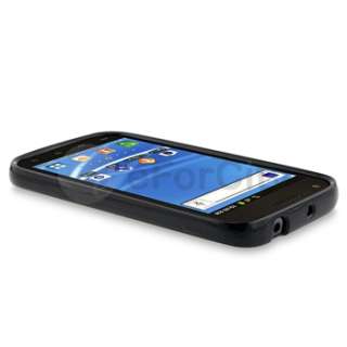   Galaxy S 2 Hercules T989 T Mobile TPU Candy Case Clear/Black Gummy
