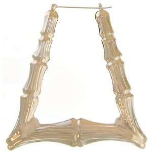    3 X 3 Triangular Bamboo Door Knockers In Silver Tone Jewelry