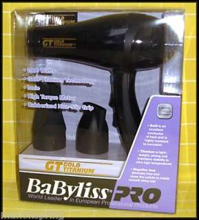 Babyliss GT GOLD Titanium Hair Dryer Model BABGT5548  