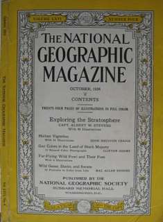 1934 National Geographic HAITI BALLOON TRIP DUCKS GEESE  