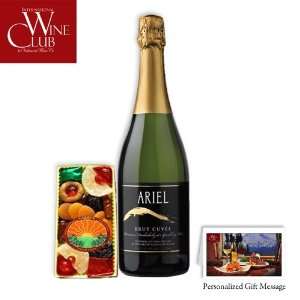  Gift   The Fruit Set Includes 1 Bottle of Ariel Brut Cuvee & Dried 