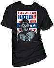 Allin Hated In The Nation T Shirt   