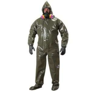   Respirator Fit Hood,Attached Boots And Elastic Wrists/Face   2X Large