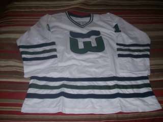 HARTFORD WHALERS #1 MIKE LIUT HOCKEY JERSEY   L  