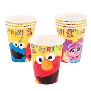  Sesame Street 1st Birthday Cups   Tableware & Party Cups 