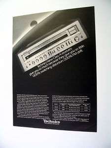 Technics SA 818 Stereo Receiver 1980 print Ad  