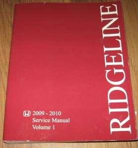 2009 2010 Honda Ridgeline Service Repair Manual Vol 1  