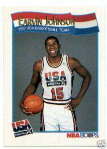 1991 HOOPS CARD # 578 EARVIN ( MAGIC ) JOHNSON TEAM USA  