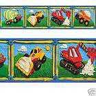 clay constructi on truck tractor boy wall paper border $ 17 99 10 % 