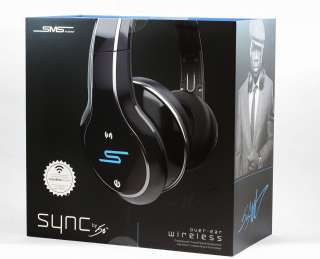 SMS Audio SYNC by 50 Over Ear Wireless Headphones BLACK 50 Cent NEW 