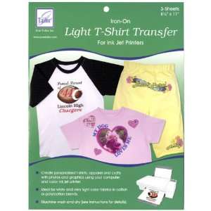   June Tailor Light T Shirt Transfer Paper 3/Pkg Arts, Crafts & Sewing