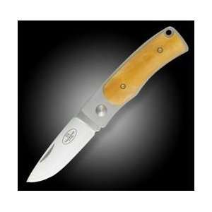  Fallkniven Knives U1 Slipjoint Folder Yellow Bone with 