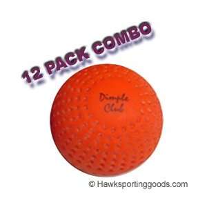  Hawk Field Hockey 12 Dimple Balls Orange Sports 