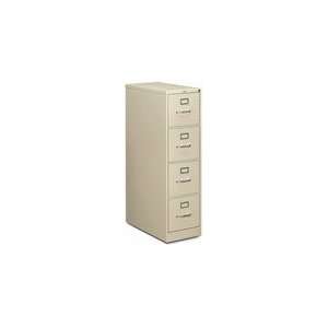   Letter Size Locking 4 Drawer Filing Cabinet   Putty
