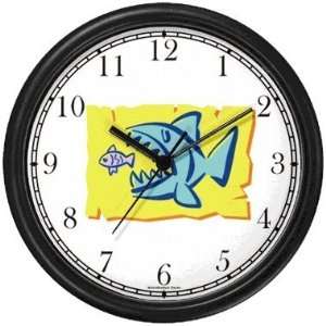  Piranhas, Fish eating Fish Animal Wall Clock by WatchBuddy 
