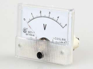 New Analog Volt Panel Meter Gauge DC 0~5V 85C1  