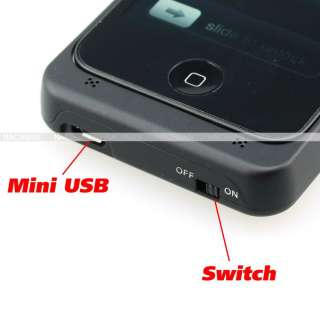 Backup External Extended Battery Case Cover Pack For iPhone 4 4GS 