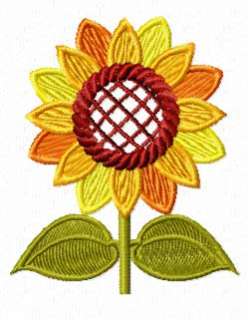 Sunflower Embroidery Design