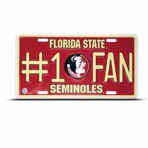  Seminoles Florida State Metal College License Plate Wall 