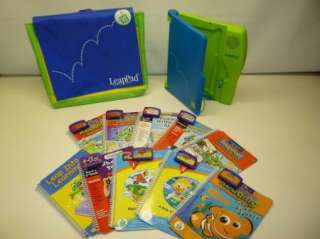 Leap Frog Leapad System 10 Books w/ Cartridges and case  