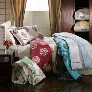   310 Thread Count Teal 3 Piece Full Queen Size Duvet Cover Set  