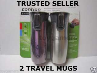 Contigo Autoseal Stainless Steel Travel Mugs   Purple  